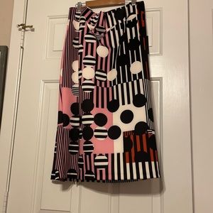 Multi colored, plus sized skirt